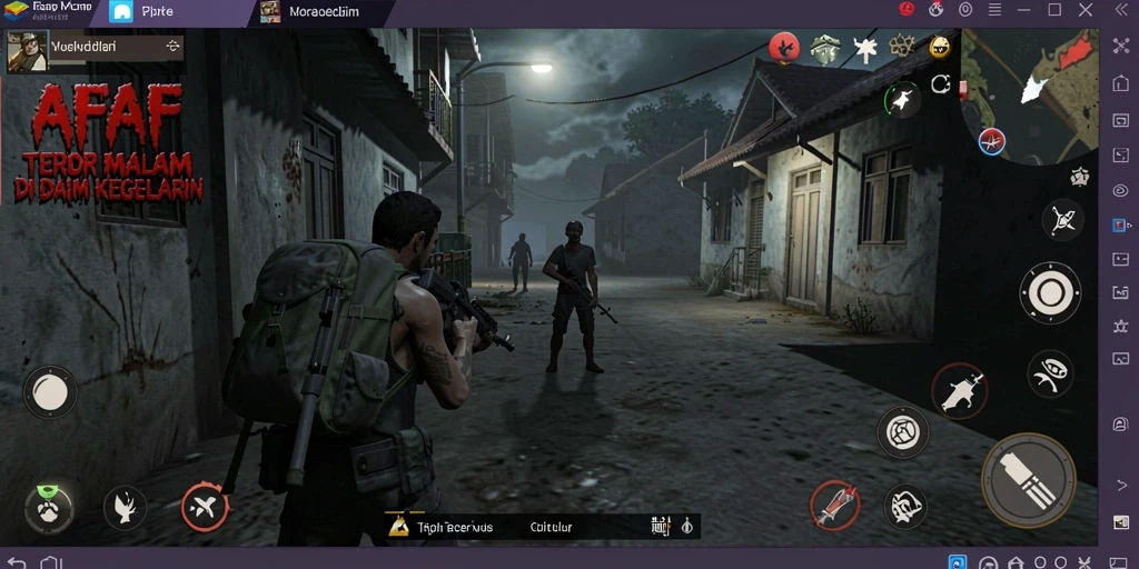 Screenshot AFAF menampilkan suasana mencekam dan gameplay yang intens.