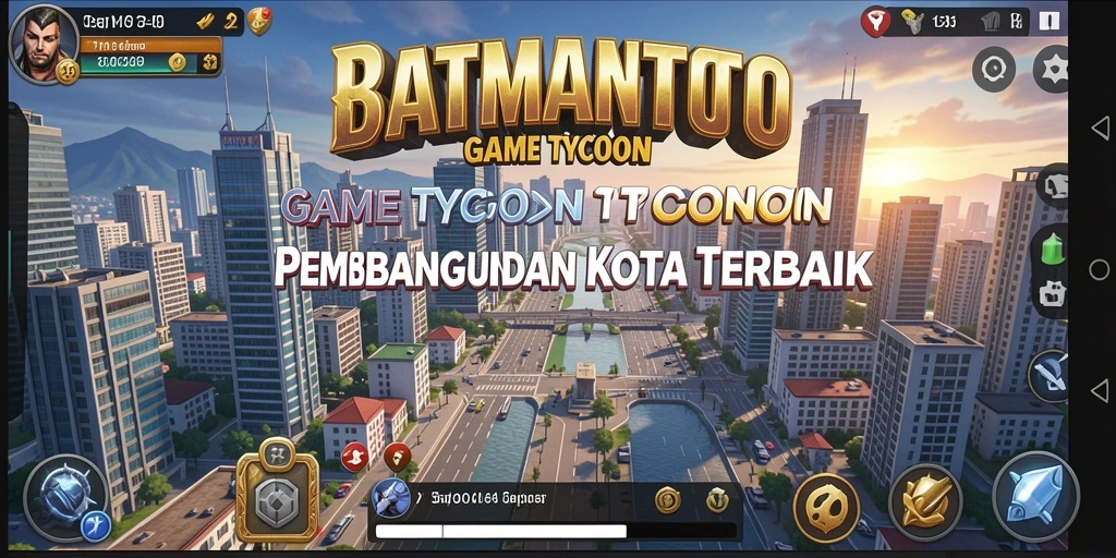 Tampilan gameplay <strong>BATMANTOTO</strong> yang menakjubkan saat membangun kota.