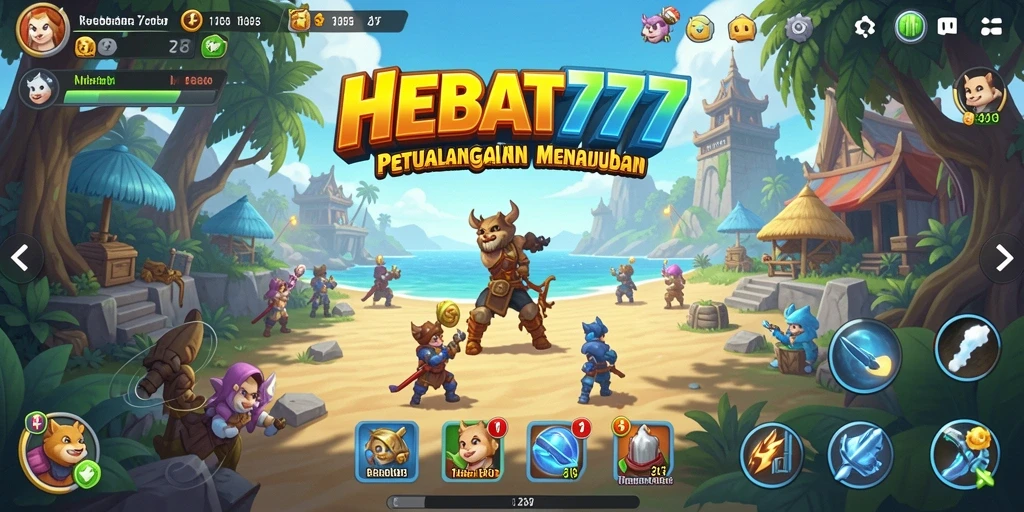 Tangkapan layar dari gameplay HEBAT777 yang menampilkan petualangan Open World.