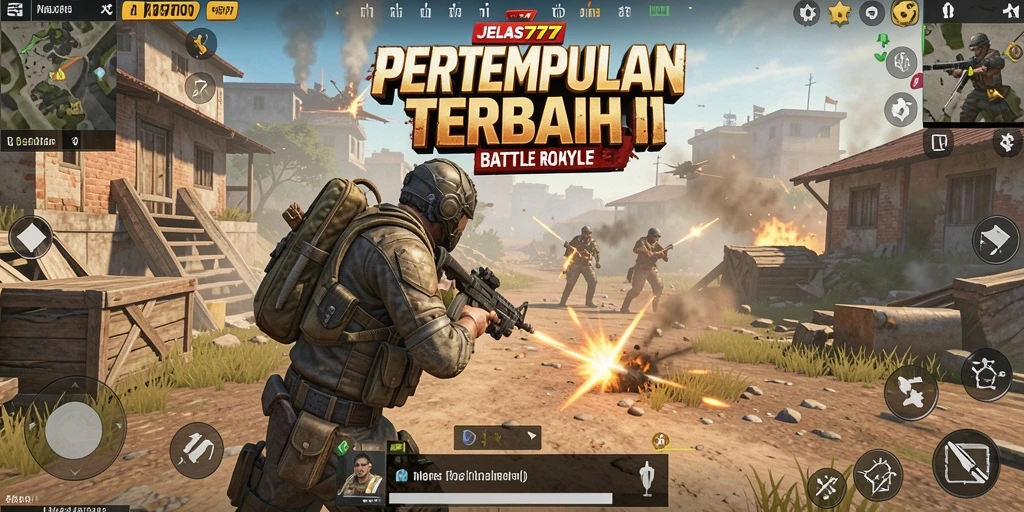 Gameplay seru dan menegangkan di JELAS777 Battle Royale.