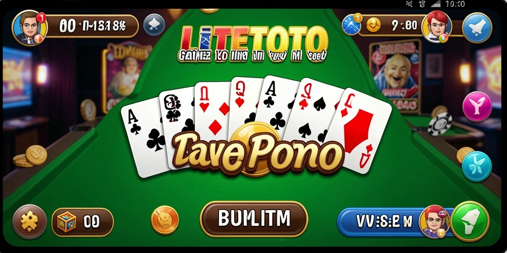 Tampilan gameplay LITETOTO yang seru dan interaktif.