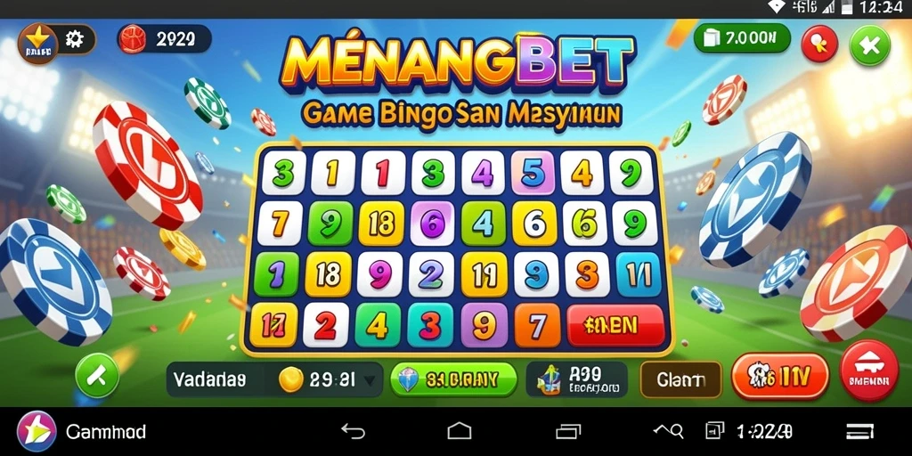 Tampilan gameplay seru pada aplikasi Bingo MENANGBET.