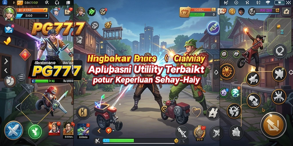Tampilan utama PG777 dengan berbagai fitur Utility yang menarik.