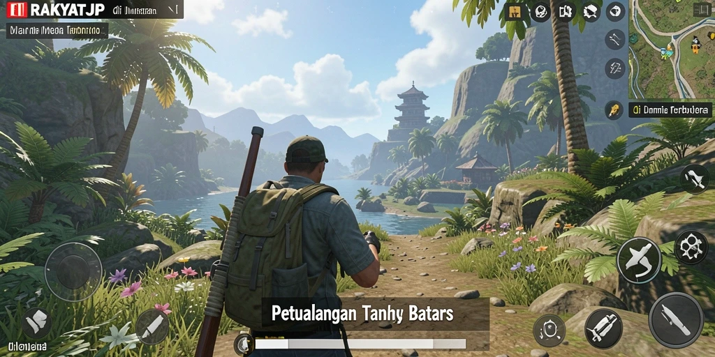Tampilan gameplay RAKYATJP dengan dunia terbuka yang menakjubkan.