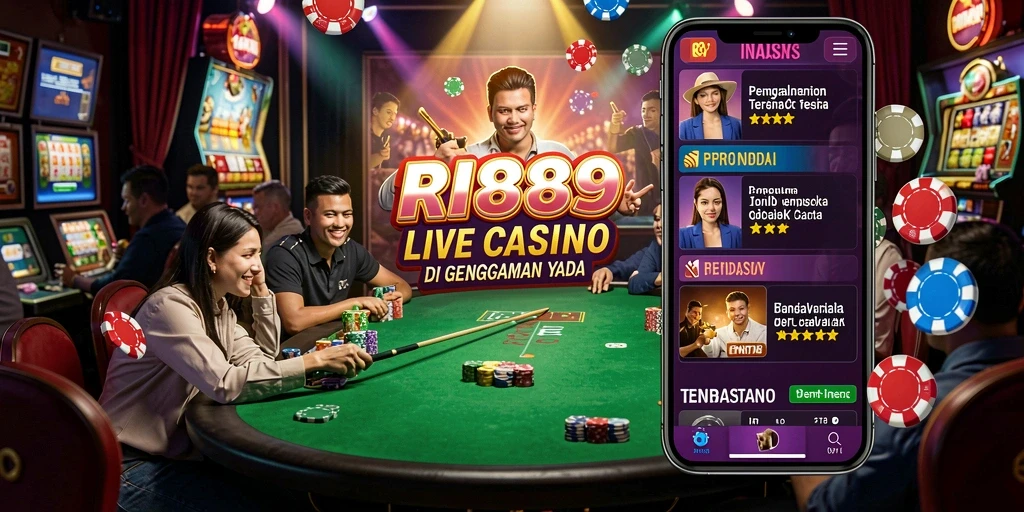 Gameplay seru dan interaktif dari RI889 dalam sesi Live Casino.