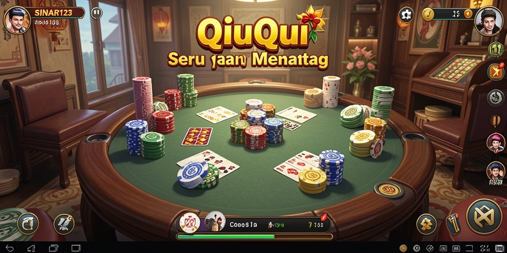 Screenshot SINAR123 menampilkan gameplay menarik QiuQiu.