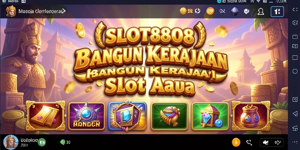 Screenshot utama SLOT8808 menampilkan gameplay seru dalam membangun kasino.