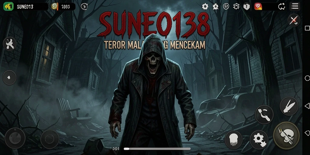 Screenshot menampilkan gameplay mencekam dalam atmosfer Horror.