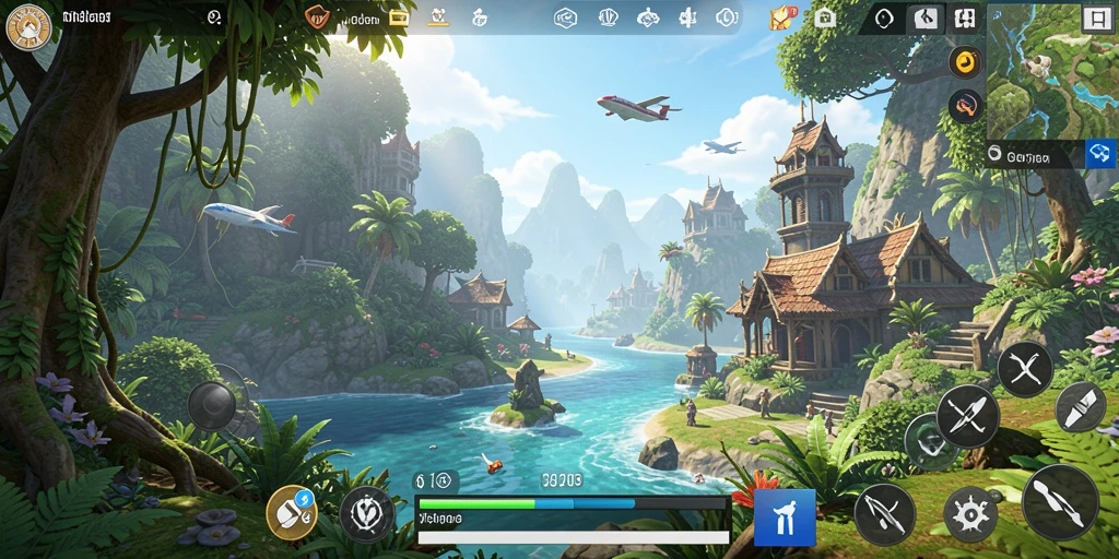 Screenshot gameplay T6 yang menampilkan dunia terbuka yang menarik.
